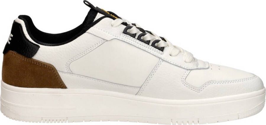 PME Legend Witte Leren Sneaker met Bruine en Zwarte Details White Heren - Foto 2