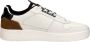 PME Legend Witte Leren Sneaker met Bruine en Zwarte Details White Heren - Thumbnail 2