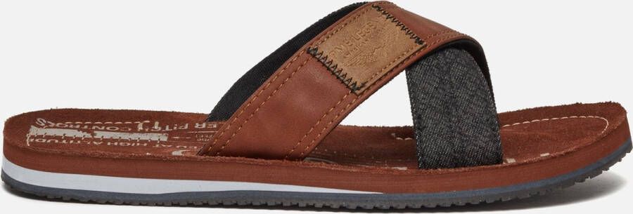 PME Legend Haig Slippers cognac Imitatieleer Heren