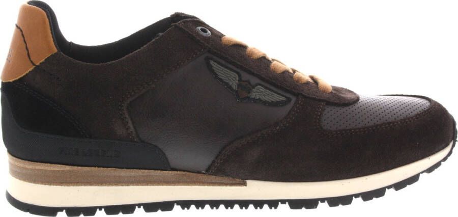 PME Legend Heren Sneakers Lockster Dark Brown Donkerbruin