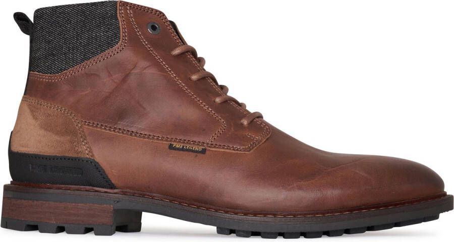 PME Legend Heren Veterschoenen Huffster Cognac Bruin