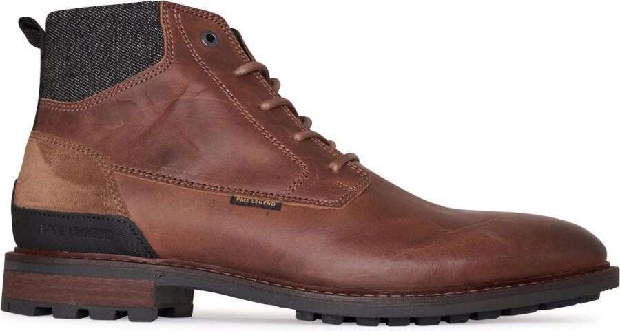 PME Legend Heren Veterschoenen Huffster Cognac Bruin - Foto 1