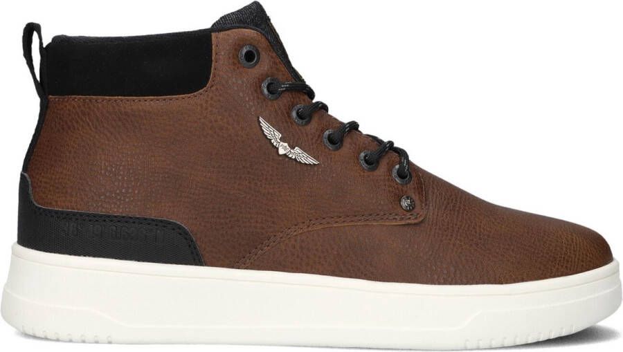 PME Legend Lexing-t Sneakers Leren Sneaker Heren Cognac