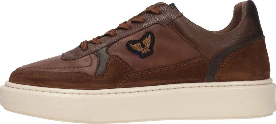 PME Legend Warme bruine leren sneaker voor heren Brown Heren