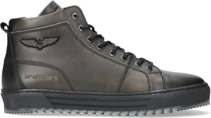 PME Legend Titon Hoge sneakers Leren Sneaker Heren Groen