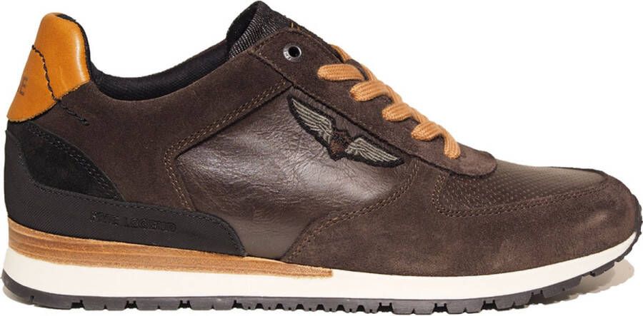 PME Legend Heren Sneakers Lockster Dark Brown Donkerbruin