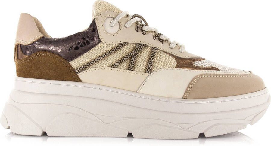 POELMAN LPJANA-05POE1 sneaker Beige Leer Lage sneakers Dames - Foto 2