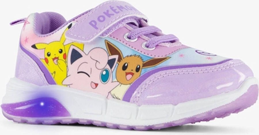 Pokémon Pokemon meisjes sneakers paars met lichtjes