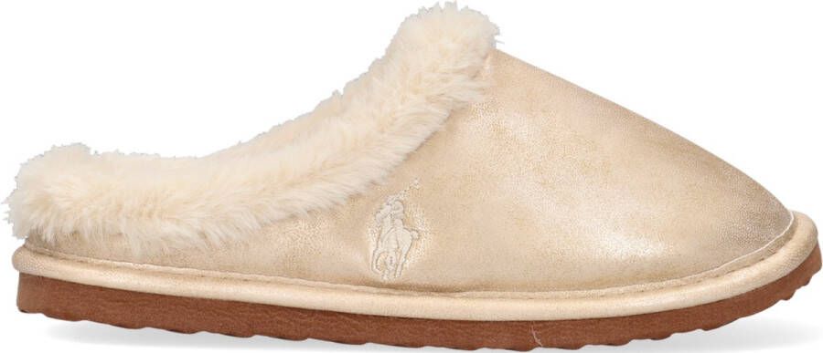 POLO RALPH LAUREN Charlotte Scuff Pantoffels Sloffen Meisjes Goud - Foto 1