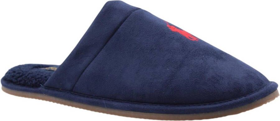 POLO RALPH LAUREN Ralph Lauren Pantoffels Heren Klarence Maat: 40 Materiaal: Suèdelook Kleur: Blauw