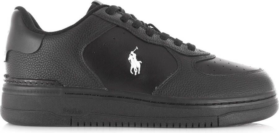 POLO RALPH LAUREN Masters Crt Low Top Lage sneakers Leren Sneaker Heren Zwart