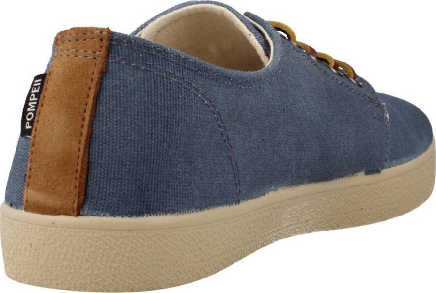 Pompeii Canvas Veterschoenen voor Mannen Blue Heren