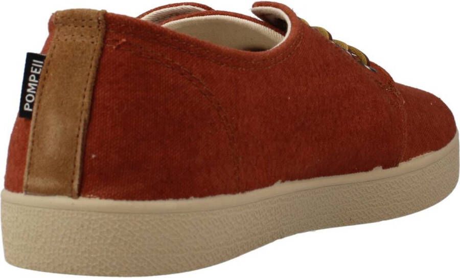 Pompeii Laced Shoes Red Heren