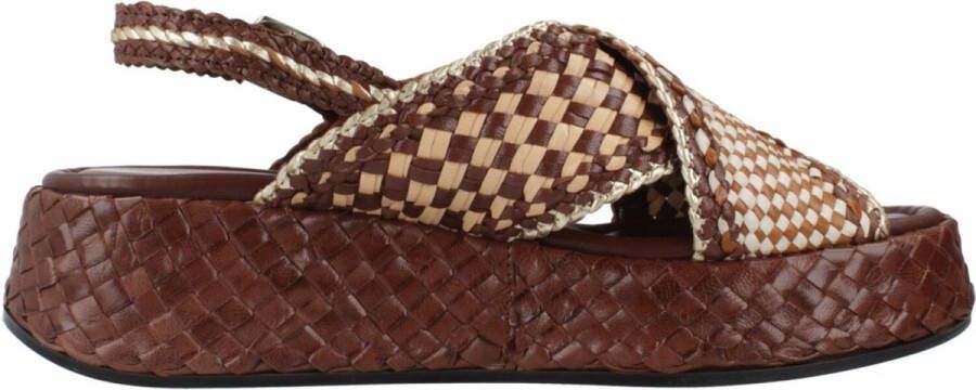 Pons Quintana Moderne Maui Platte Sandalen Brown Dames