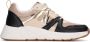 POELMAN zwarte beige sneakers van mesh Zwart Mesh Lage sneakers Dames - Thumbnail 6