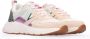 POELMAN C18582X9PSH23 Beige Pink Green Beige Mesh Lage sneakers Dames - Thumbnail 2