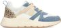 POSH by Poelman Carocel chunky sneakers wit blauw denim - Thumbnail 5