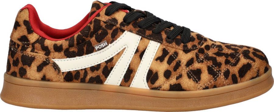 Posh by Poelman dames sneaker Leopard