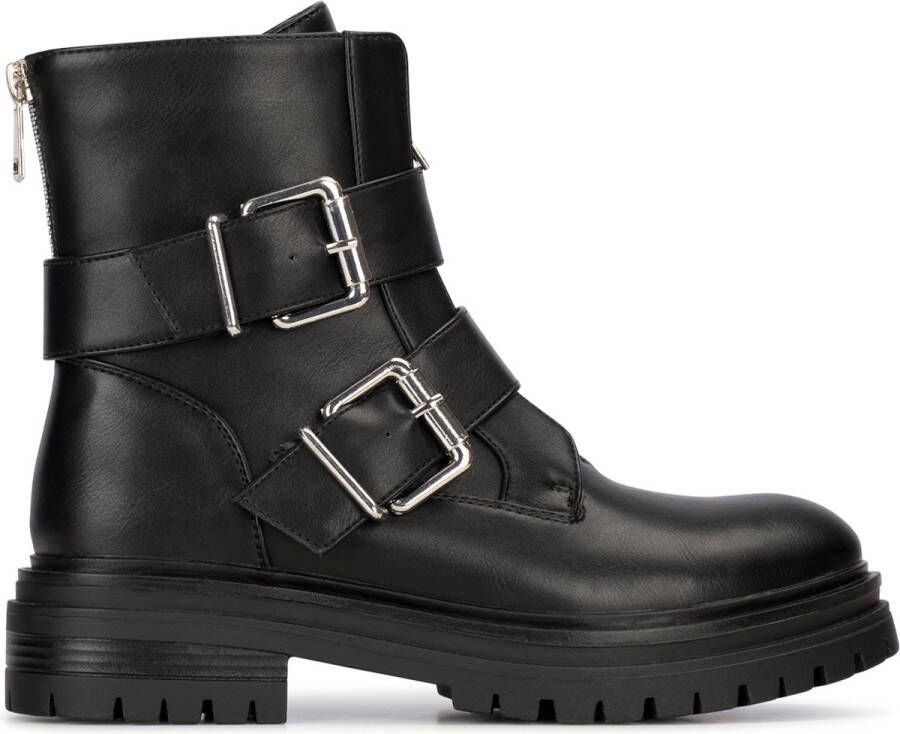 POSH by Poelman JOSIE Dames Bikerboot Zwart