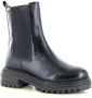 PS Poelman Monk leren chelsea boots zwart Meisjes Leer Effen 31 - Thumbnail 2