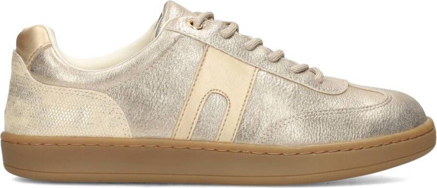 POSH by Poelman SANDY Dames Sneakers Goud met beige