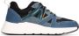 POSH by Poelman Carocel chunky denim sneakers blauw zwart - Thumbnail 2