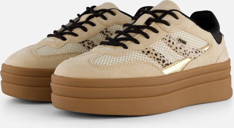 POSH by Poelman Sneakers beige Synthetisch Dames