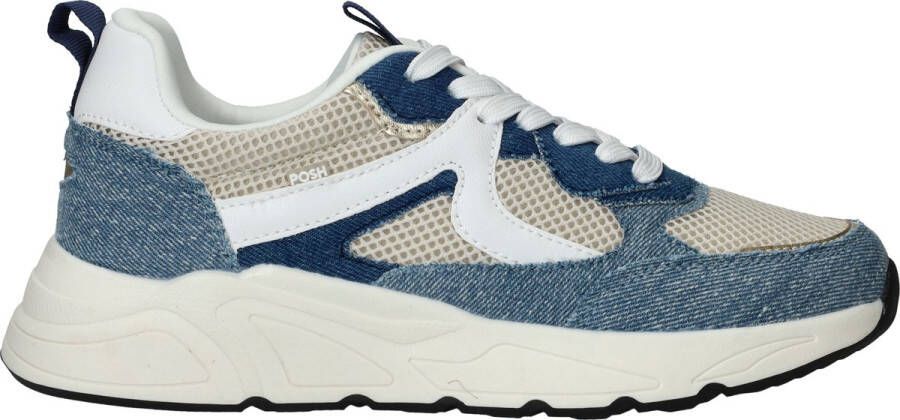 POSH by Poelman Sneakers Dames Blauw