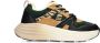 POSH by Poelman WAVY Dames Sneakers Zwart met groene combinatie - Thumbnail 5