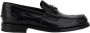 Prada Elegante Leren Loafers Monelli Stijl Black Heren - Thumbnail 1