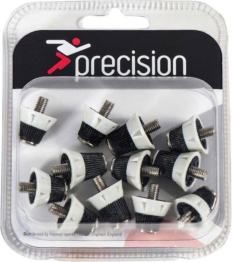 Precision Voetbalnoppen League Pro 13 16 Mm Zwart wit 12 Stuks