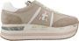 Premiata Python Print Leren Sneakers Beige Roze Brown Dames - Thumbnail 1