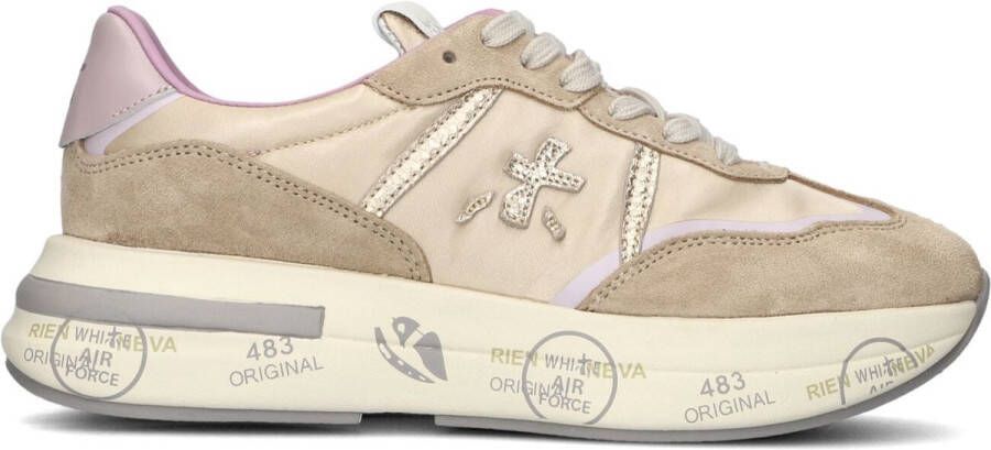 PREMIATA Lage Sneakers Dames Cassie Maat: 39 Materiaal: Suède Kleur: Beige