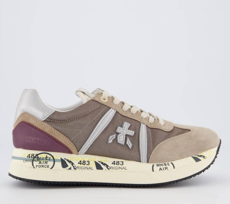 Premiata Stijlvolle Sneaker met 100% samenstelling Brown Dames