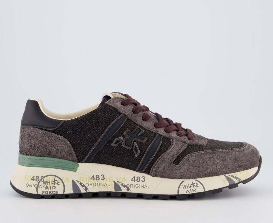 Premiata Zwarte en grijze stijlvolle sneakers Multicolor Heren