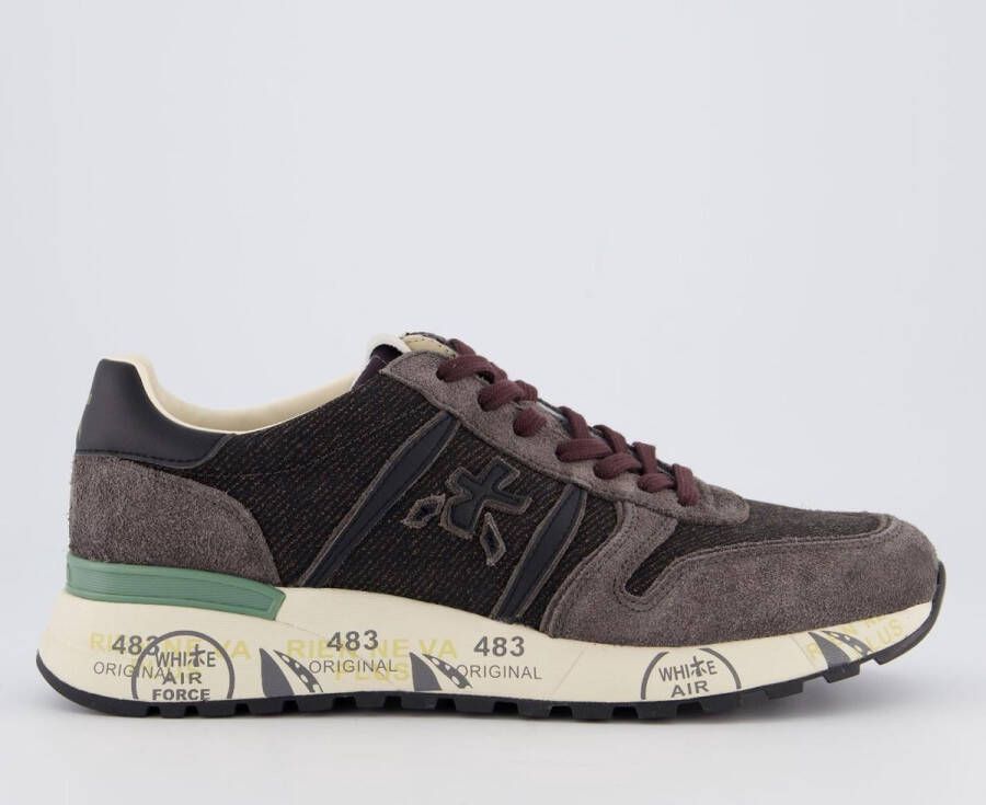 PREMIATA Lage Sneakers Heren Lander Maat: 41 Materiaal: Suède Kleur: Grijs