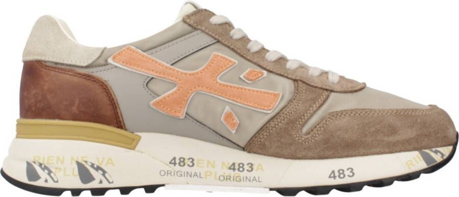 Premiata Sneaker met hoge top in natuurlijke tinten Mick 6866 Multicolor Heren