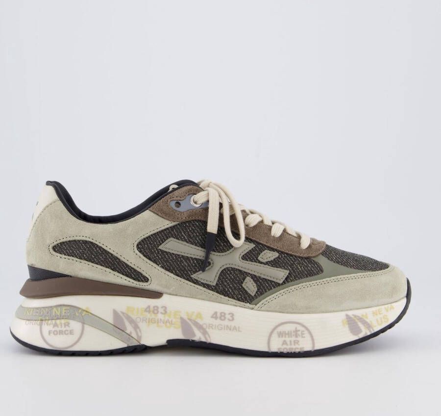 PREMIATA Lage Sneakers Heren Moerun Maat: 41 Materiaal: Textiel Kleur: Grijs