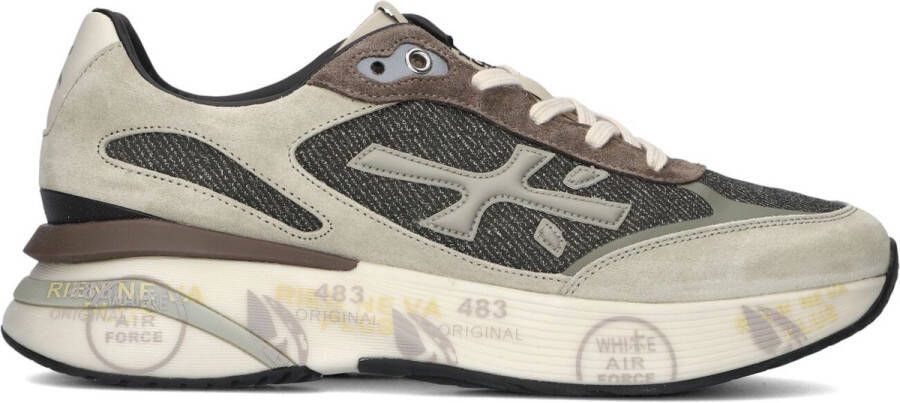 PREMIATA Lage Sneakers Heren Moerun Maat: 40 Materiaal: Textiel Kleur: Grijs