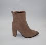 Pretty Shoes Breda Enkellaars Dames Beige Kunstsuede - Thumbnail 1