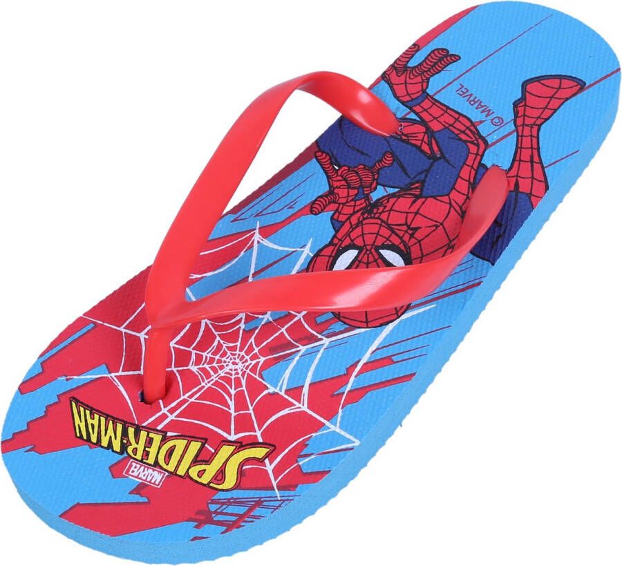 PRODUKT Blauw met rode SPIDER-MAN MARVEL teenslippers voor kinderen