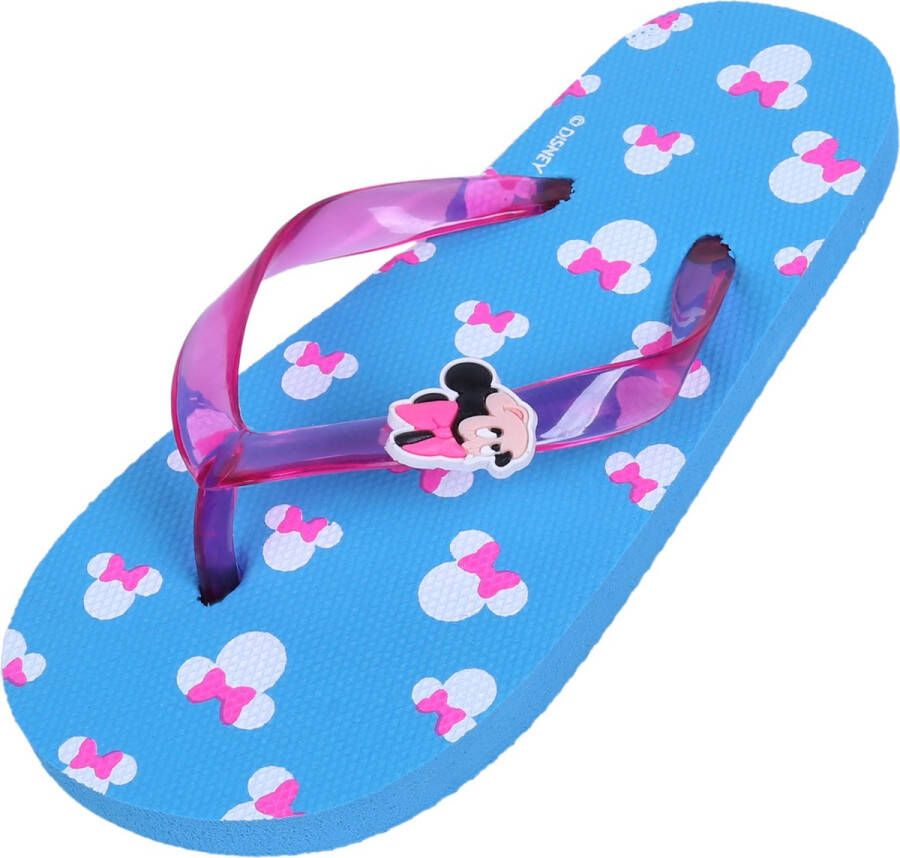 PRODUKT Blauwe meisjes teenslippers Minnie Disney 32-33