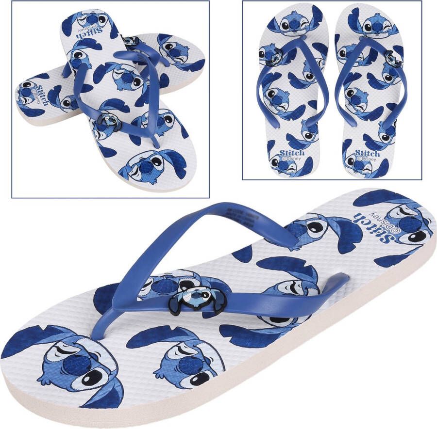 PRODUKT Disney Lilo en Stitch Blauw-Witte Dames Slippers Sandalen