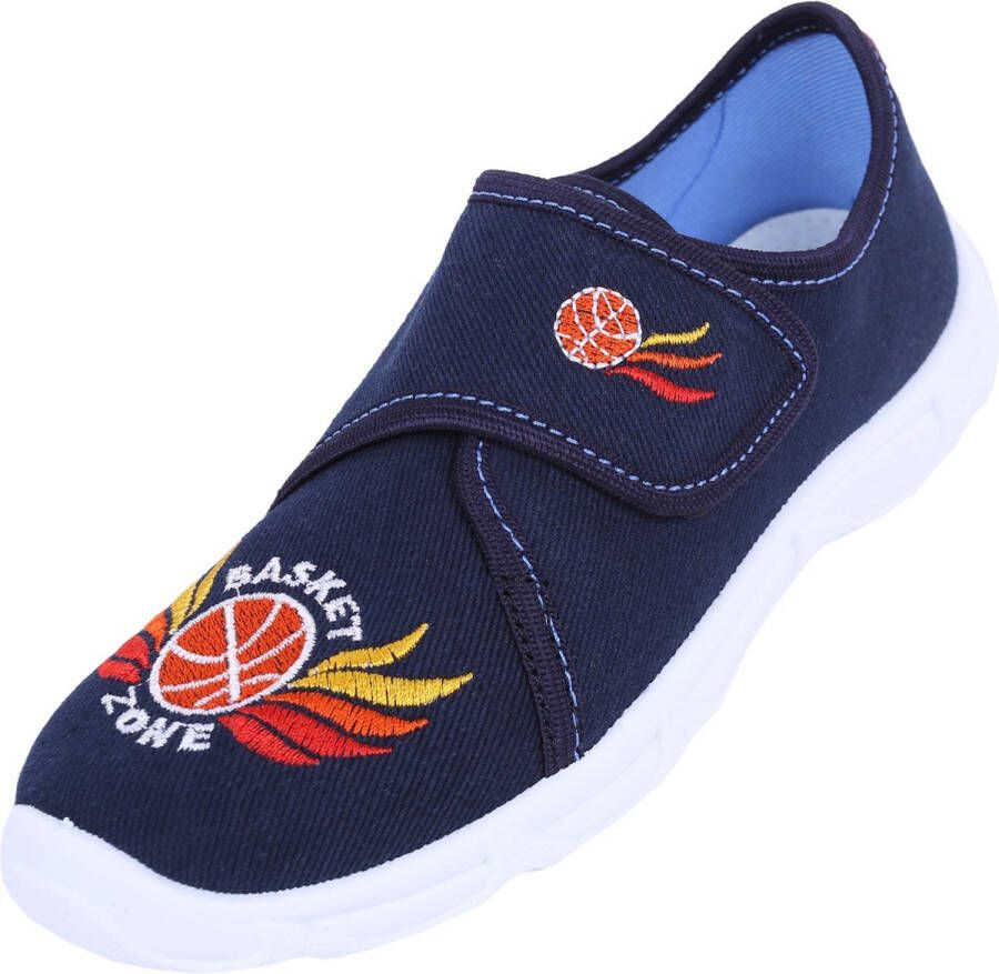 PRODUKT Donkerblauwe sneakers pantoffels Basket Zone LEMIGO