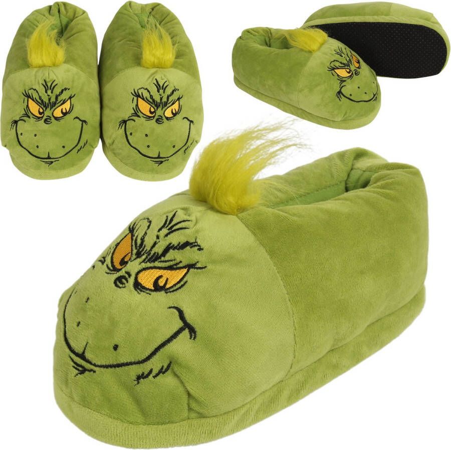 PRODUKT Grinch Groene uniseks pantoffels slippers warm zacht