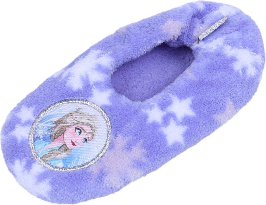 PRODUKT Paarse pantoffels met antislipzool en Elza FROZEN motief