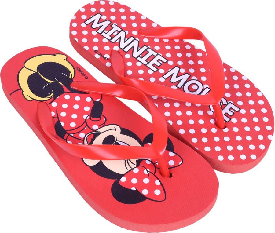 PRODUKT Rode teenslippers met witte stippen Minnie Disney 26-27