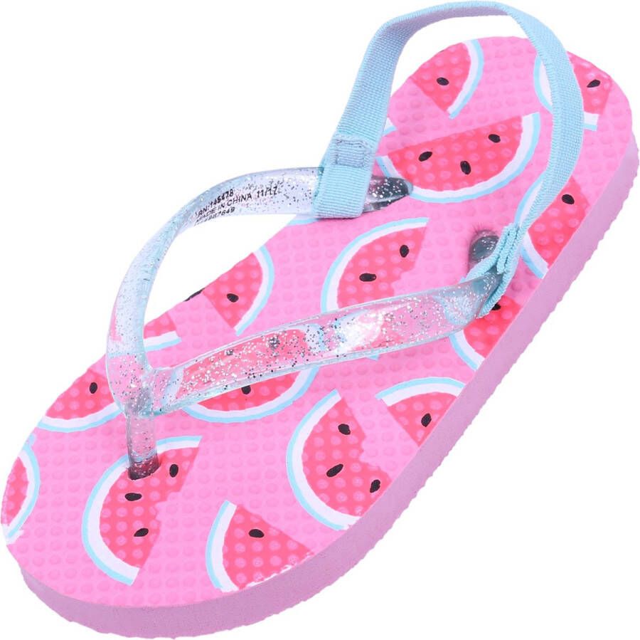 PRODUKT Roze teenslippers met watermeloenen 26-27