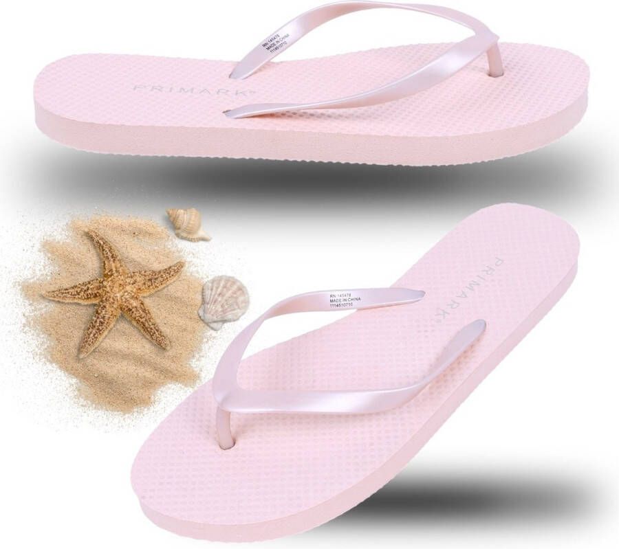 PRODUKT Roze teenslippers van duurzaam schuim