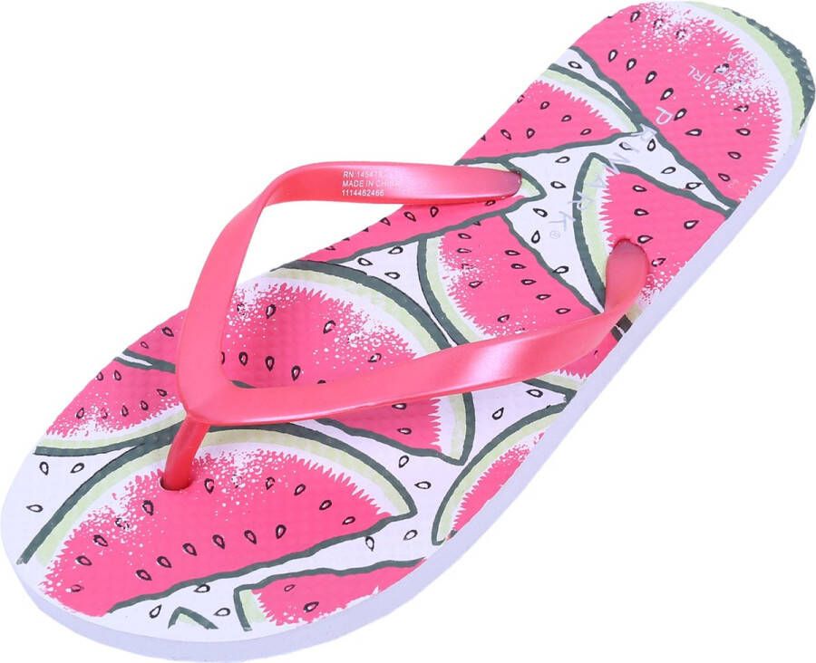 PRODUKT Witte teenslippers met watermeloenmotief